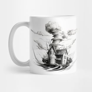 House is blowing away Mug